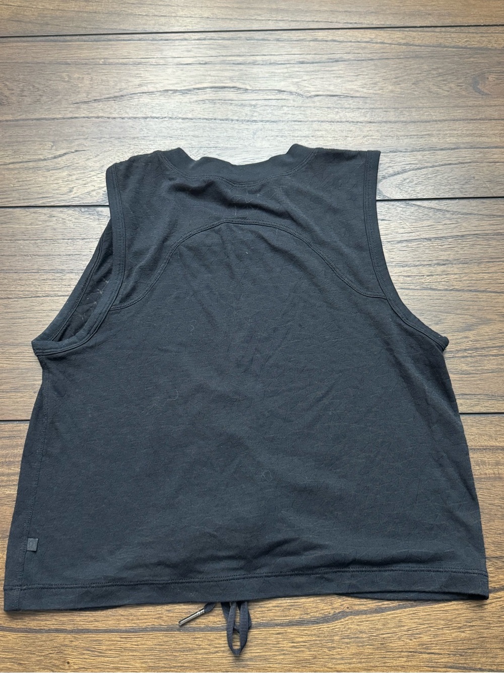 lululemon athletica Black Sleeveless Drawstring Hem Tank